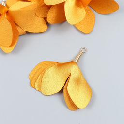 Декор для творчества текстиль Бутон, горчицы, набор 6 шт., 6 см