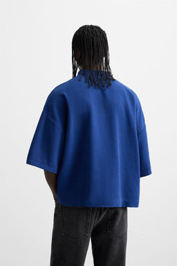 EMBROIDERED TEXT POLO SHIRT - Zara фото 3