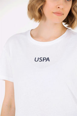 Женская белая футболка с круглым вырезом Неожиданная скидка в корзине - U.s. polo assn фото 7