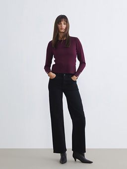 Wideleg Kad?n Jean Pantolon