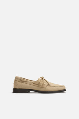 LEATHER DECK SHOES