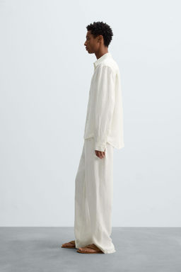 RELAXED FIT 100% HEMP SHIRT - Zara фото 4