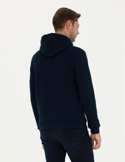 Lacivert Regular Fit Kap__onlu Sweatshirt - Pierre cardin фото 5