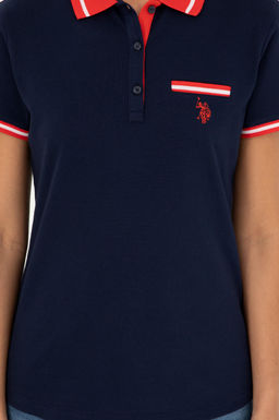Футболка U.S. Polo Assn хлопок с эластаном тёмно-синяя  фото 13