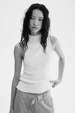 Top con cuello perkins - H&m фото 3