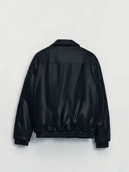 Утепленный бомбер из экокожи / Zarina  фото 2