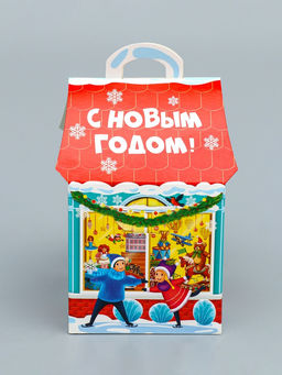 Цена за 3 шт. Подарочная новогодняя коробка Волшебная лавка, домик, 12?12?19 см - Simaland фото 2