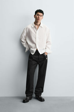 IRREGULAR STRIPE FLOWING SHIRT