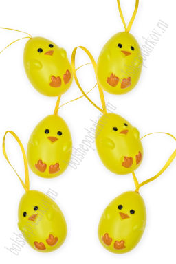 Пасхальный декор Яйца 5,5 см (6 шт) SF-7474, №6