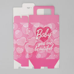 Цена за 2 шт. Коробка подарочная складная, упаковка, «Красотка», 18×15×7.5 см