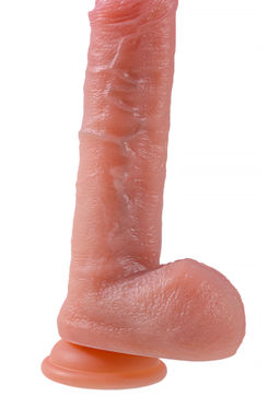 Вибратор-пульсатор реалистичный, Mr.Baton, RealMotion, силикон, 22см, 3,5