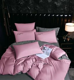 КПБ Candies однотонный с вышивкой на резинке по кругу CANOVR004 1.5 спальный