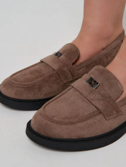 Лоферы жен., серые, э/з FDZ850-2