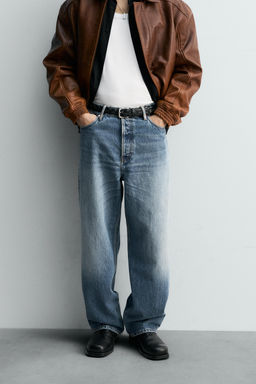 RELAXED STRAIGHT-LEG LIMITED EDITION JEANS - Zara фото 2