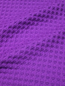 Вафельное премиум-полотно Бохо цв.фиолетово-пурпурный, ш.1.5м, хлопок-100%, 230гр/м.кв