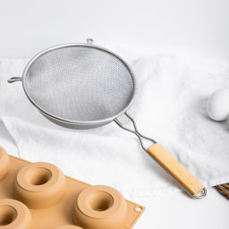 _Сито метал с ободом и ручкой 21см, двойная сеть, MLD-6-21 (886-051)