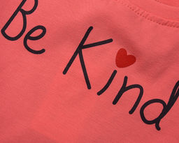 Футболка для девочки UD 0736 коралловый - Mini maxi фото 2