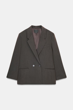 OVERSIZE PINSTRIPE BLAZER - Zara фото 9