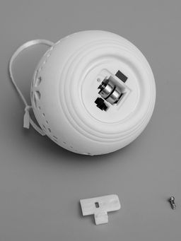 Ёлочный шар Орнаменты, 6.96.95.9 см, 1 LED, от батареек LR443, свечение тёплое белое - Luazon lighting фото 4