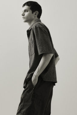 Camisa en mezcla de lino Oversized Fit - H&m фото 5