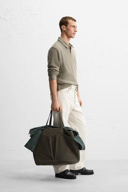 TEXTURED RIBBED POLO SHIRT - Zara фото 13