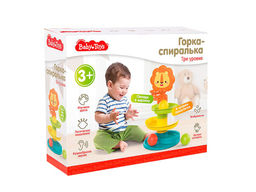 Развивающая игрушка "Горка - спиралька" 3 уровня (70010, "Baby toys") в коробке