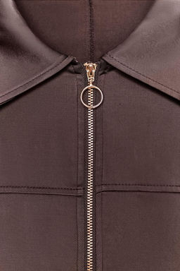 SATIN ZIP-UP JACKET - Zara фото 7