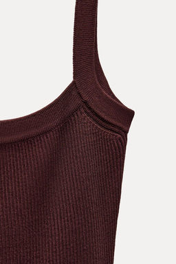 OPEN BACK KNIT MIDI DRESS - Zara фото 5