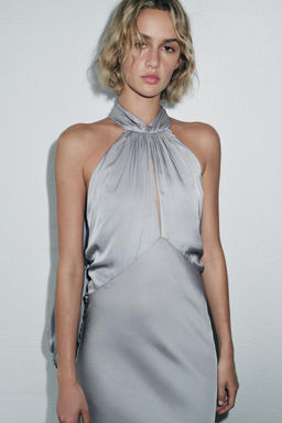 LIMITED EDITION SATIN CAPE DRESS - Zara фото 2