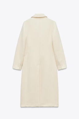 ZW COLLECTION DOUBLE-BREASTED WOOL BLEND COAT - Zara фото 6
