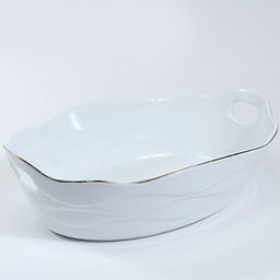 90043-332 Блюдо сервировочное для подачи керамика 32х21х8,5 LR (х8)