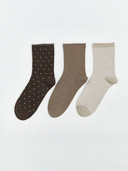 Desenli Kad?n Soket ?orap 3l?