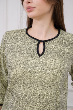 Кофта женская из интерлока Анфиса лимонная рябь - Амадэль фото 8