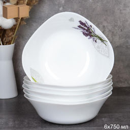 Набор суповых квадратных тарелок 6 штук 750 мл 170 мм / FSW-75XN (7131) /уп 6/