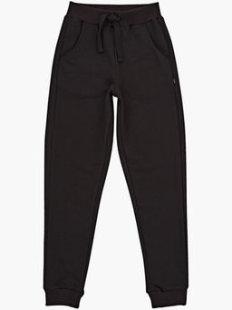 Брюки базовые для мальчика на резинке черные 22-6001 черный - Mini maxi фото 4