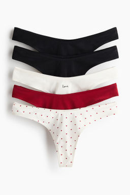 Pack de 5 bragas thong de algod?n - H&m фото 4