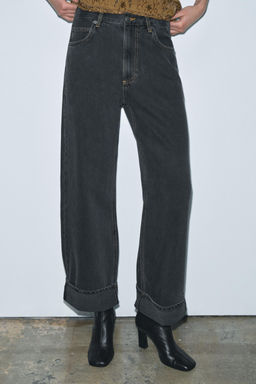 ZW COLLECTION BAGGY MID-WAIST JEANS - Zara фото 2