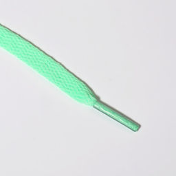 Цена за 10 шт. Шнурки для обуви, пара, плоские, 8 мм, 120 см, мятные