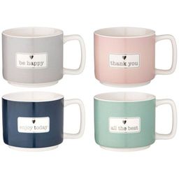 НАБОР КРУЖЕК LEFARD BREAK TIME, 350 МЛ, 4 ШТ НА МЕТ. ПОДСТАВКЕ  фото 3