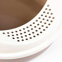 Лоток для кошек с бортом без сетки «Космо» 51.9×37.8×21.3 см, коричневый