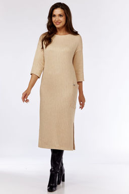 Платье Michel Chic 2135 бежевый  фото 3