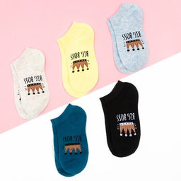 Носки женские KAFTAN Have a nice day, набор 5 пар, размер 36-39