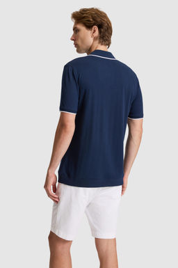 Erkek Lacivert Regular Fit Polo Yaka Ti__rt