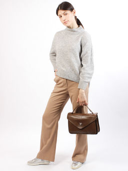 LACCOMA сумка НИ68805-оливковый натуральная кожа