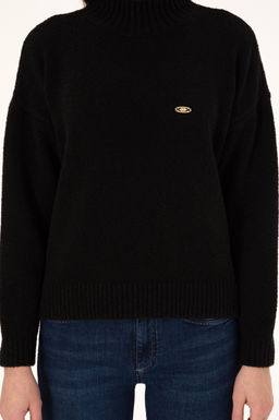 Женский темно-синий свитер с водолазкой Bis Неожиданная скидка в корзине - U.s. polo assn фото 6