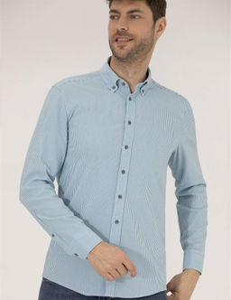 Aqua Slim Fit Uzun Kollu G_mlek - Pierre cardin фото 2