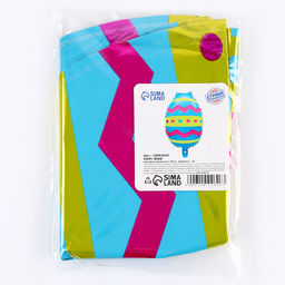 Цена за 5 шт. Шар фольгированный 18 Яйцо - голубое - Страна карнавалия фото 2