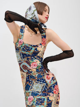 Платье с вырезом каре OD-634-4