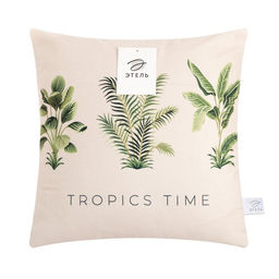 Наволочка декоративная Этель «Tropics time», 40×40 см, 100 п/э, велюр