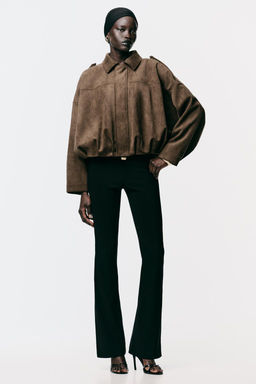 SUEDE EFFECT BOMBER JACKET - Zara фото 2